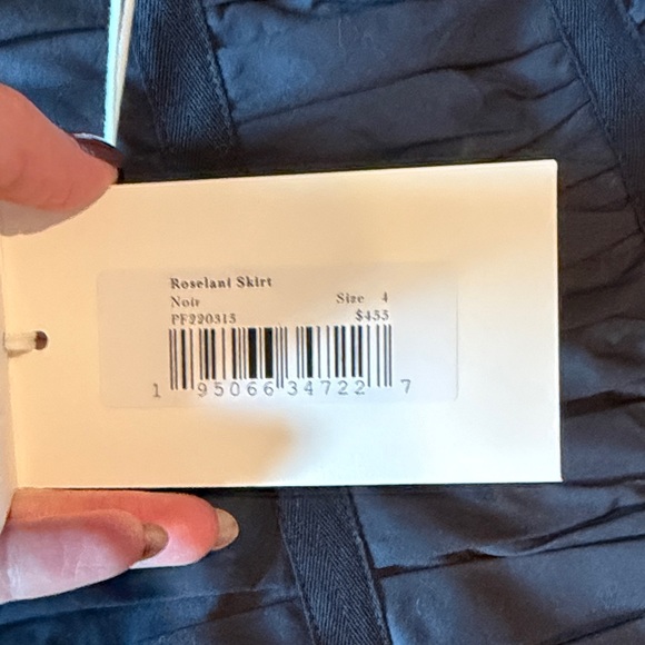 Ulla Johnson Black Rosaline A-Line Skirt BNWT sz 4 - Picture 4 of 6